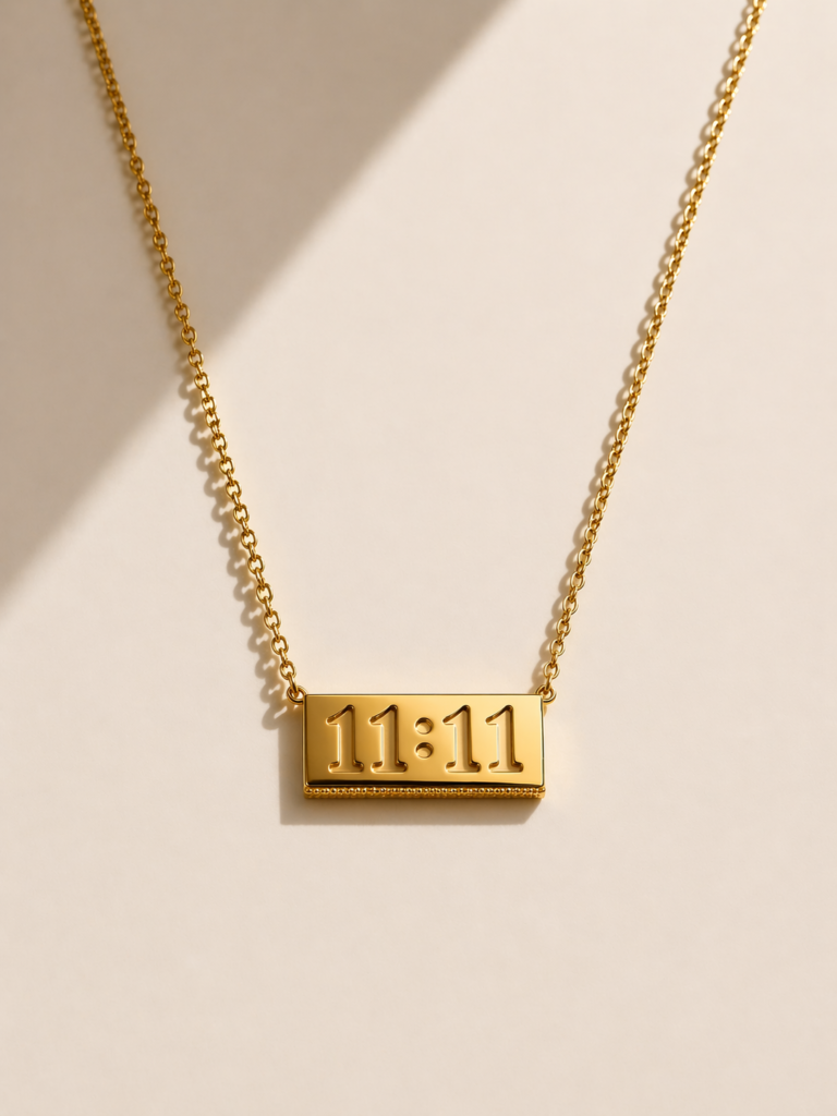 angel number 1111 necklace by Auryn Jewells
