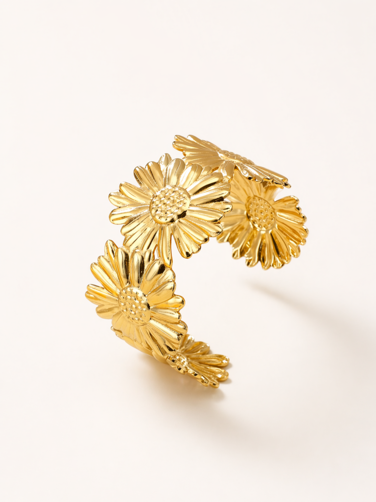 golden bloom cuff by Auryn Jewells