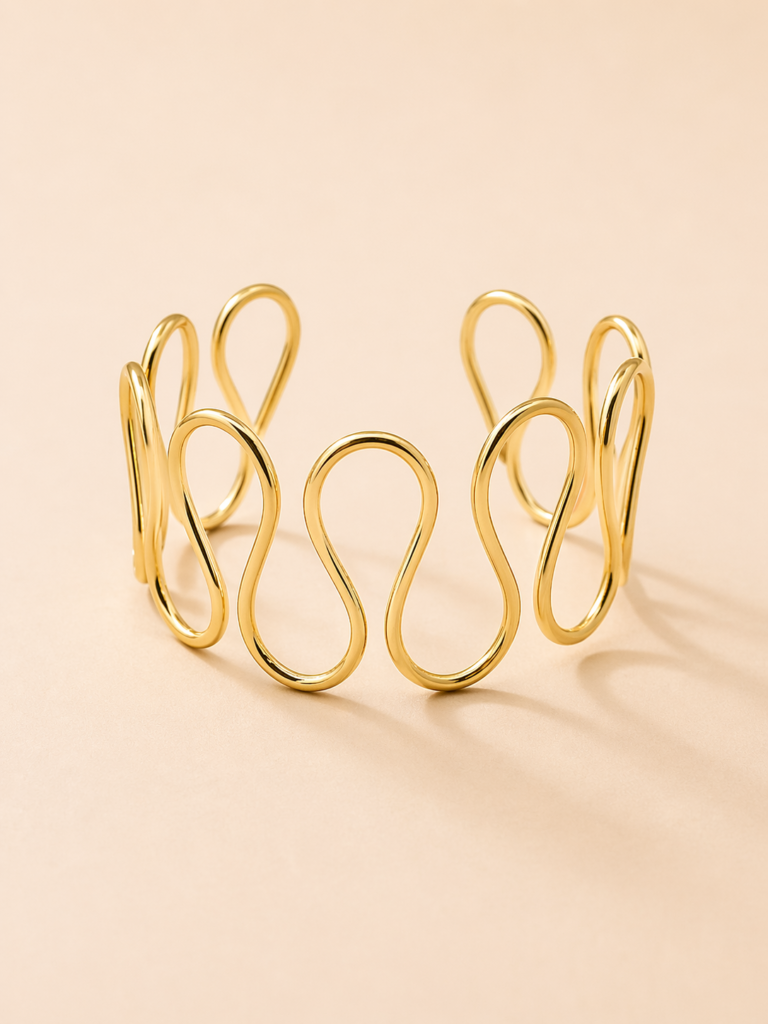 infinity wave arm cuff by auryn jewells