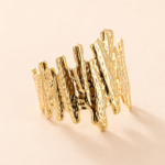 molten gold statement cuff by Auryn Jewells