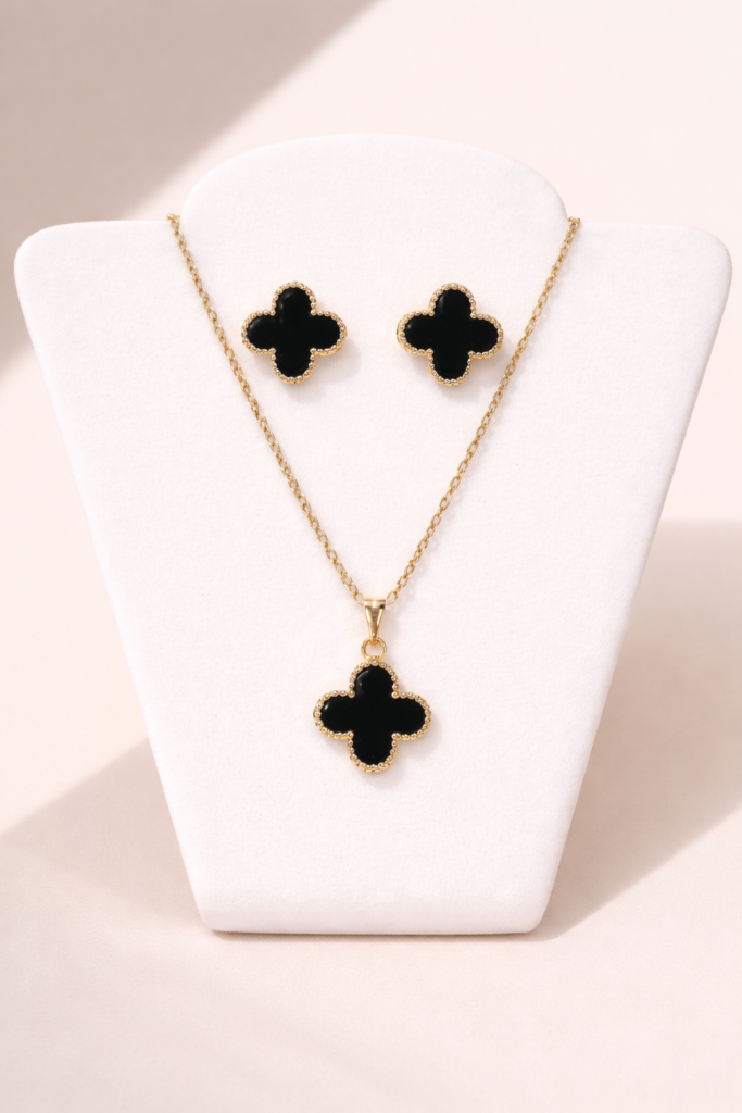 obsidian clove luxe set by Auryn Jewells