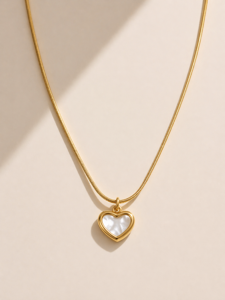 pearl heart pendant by auryn jewells