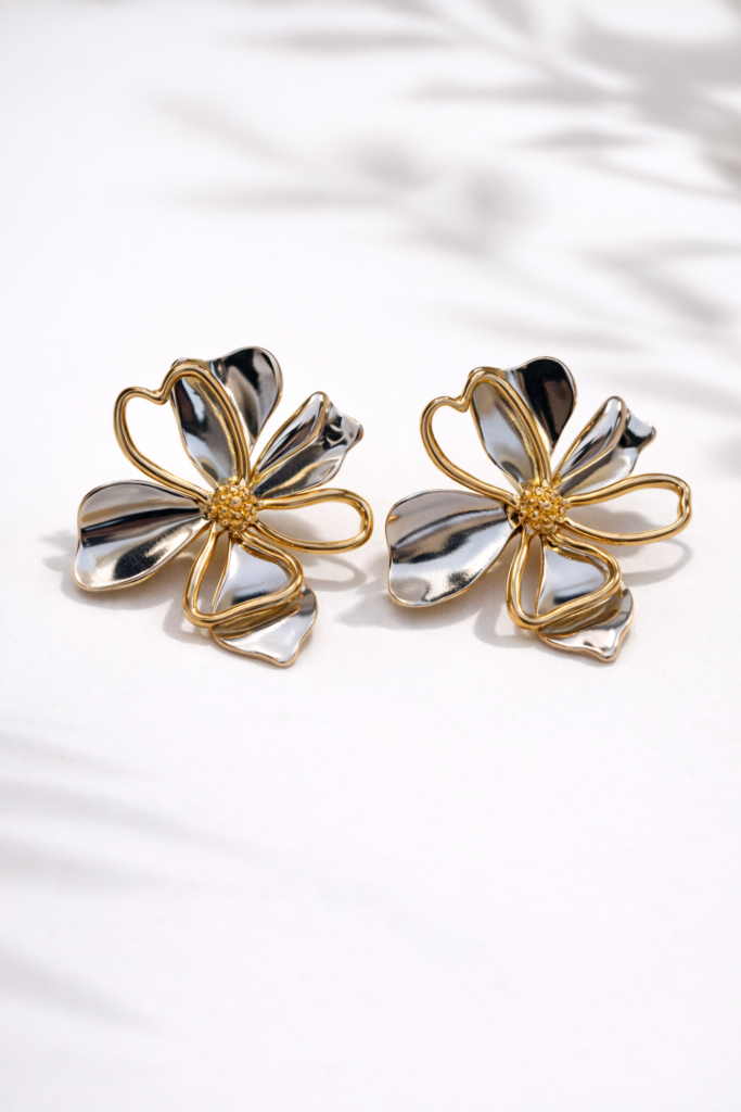 Petal radiance earrings by Auryn Jewells