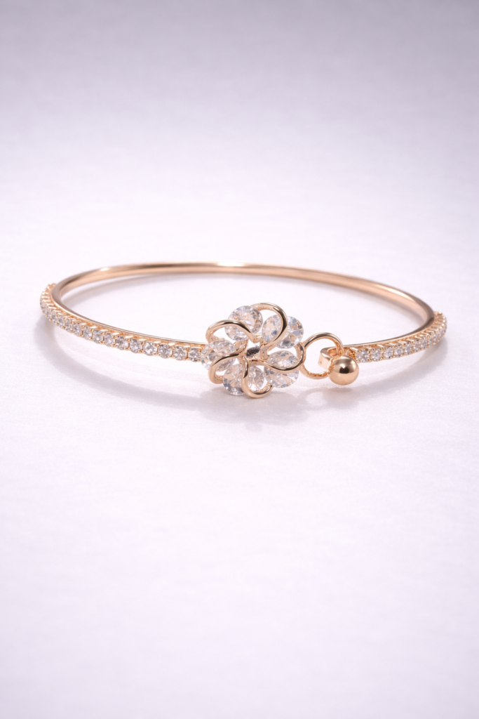 Radiant clover crystal bracelet by Auryn Jewells