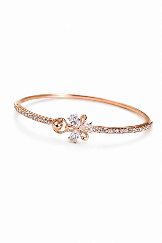 celeste bloom rose gold bracelet by auryn jewells