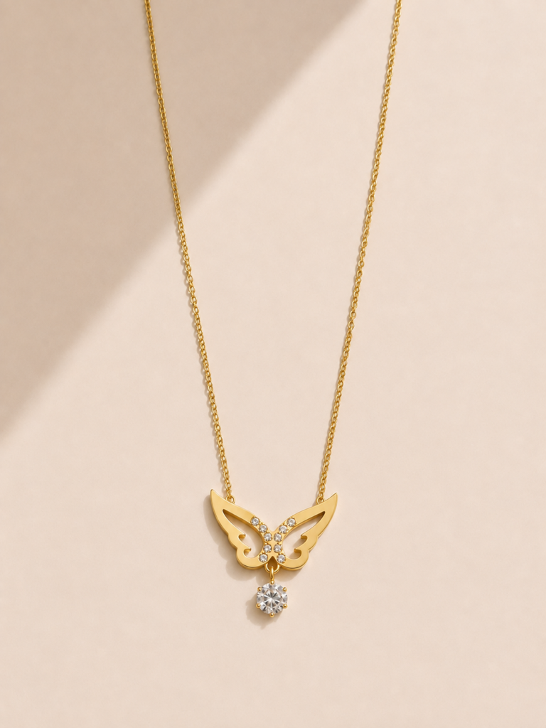 celestial flutter necklace by Auryn Jewells