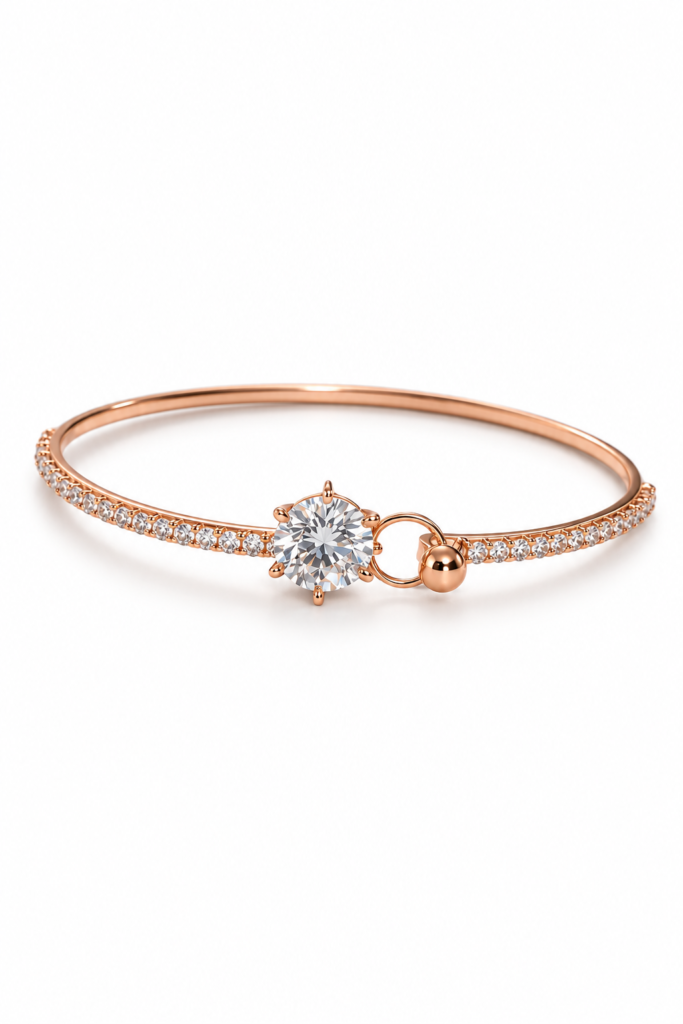 luna radiance rose gold bracelet by auryn jewells