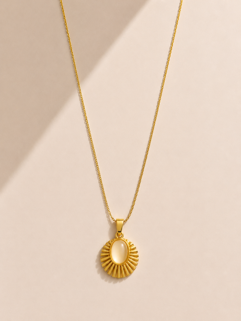 soleil pearl necklace by Auryn Jewells