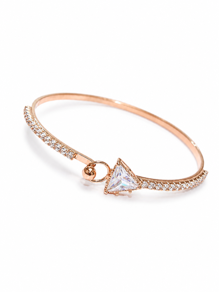 trinity glow rose gold bracelet by auryn jewells